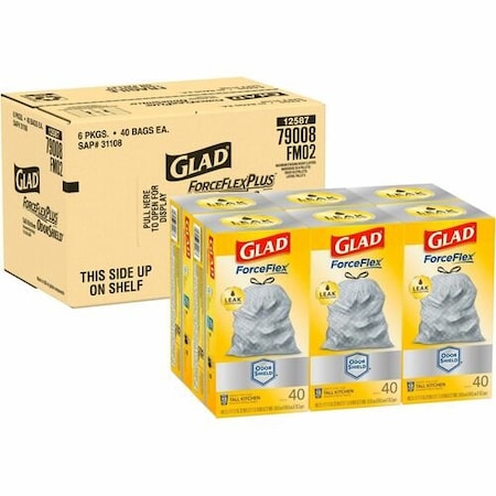 Clorox BAGS, TRSH, KTCHN, TALL, FRCFLX, 6PK CLO79008CT
